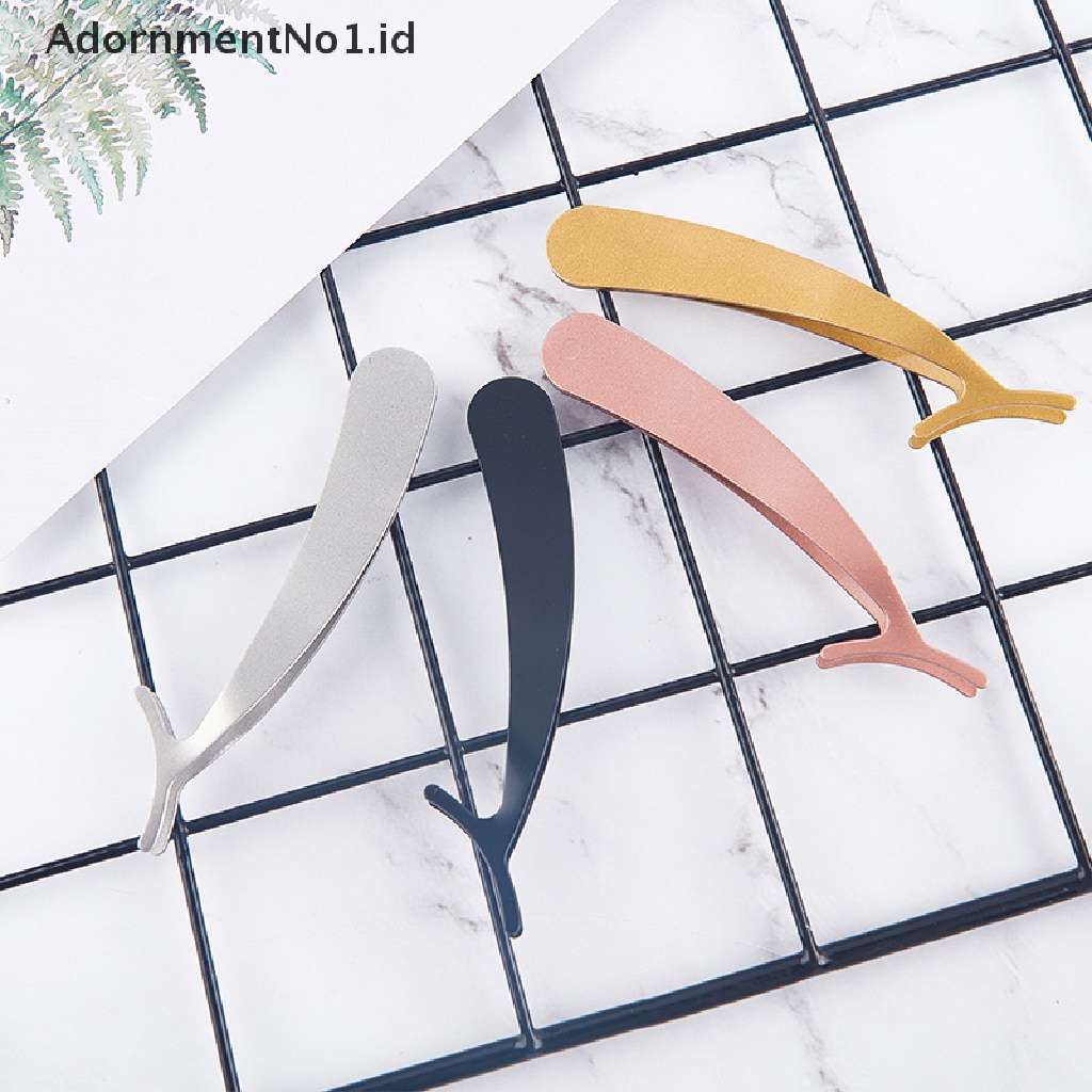 [AdornmentNo1] Pinset Bulu Mata Palsu Bentuk Dolphin Stainless Steel Fake Eye Lash Aplicator [ID]