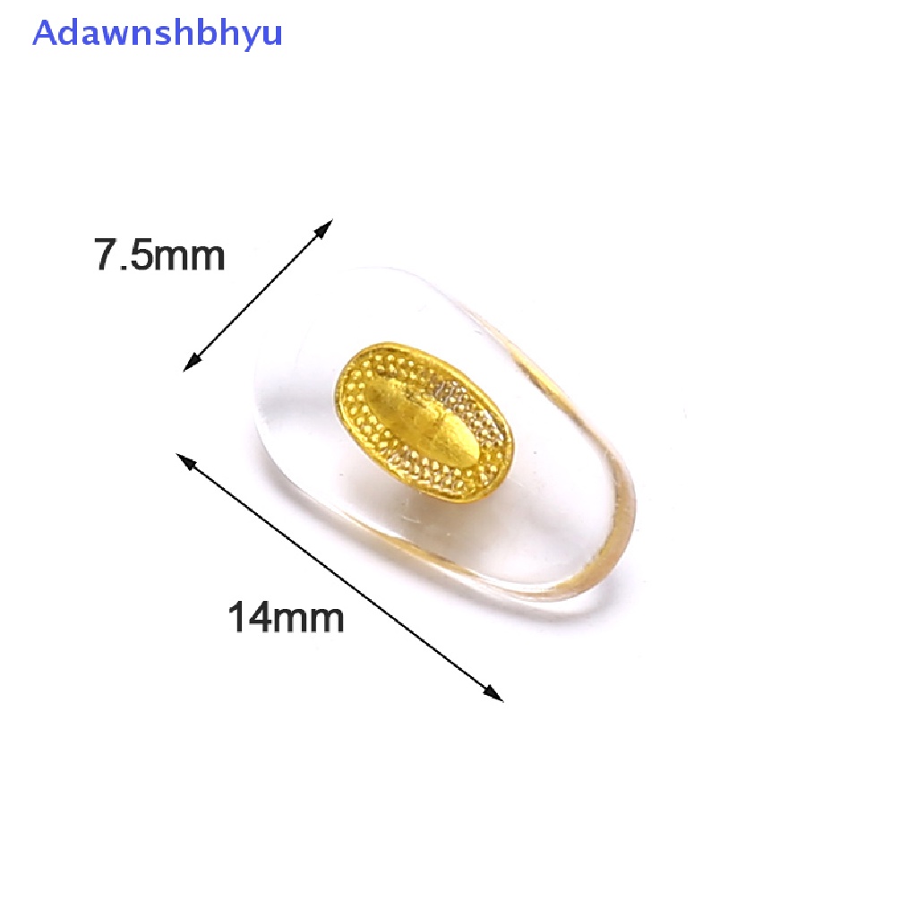 Adhyu 10pasang Bantalan Hidung Anti Slip Bahan Silikon Untuk Kacamata Eyeglasses Accessories ID