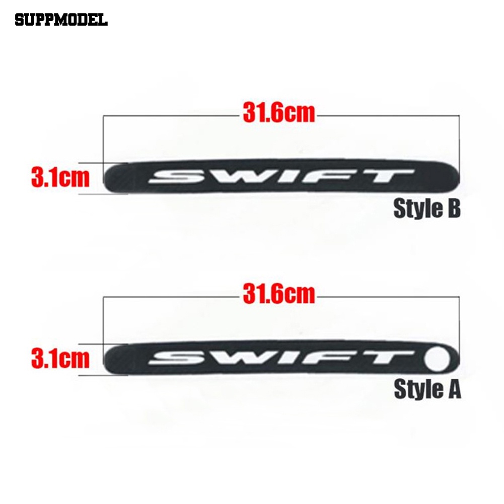 Suppmodel Serat Karbon Lampu Rem Belakang Lamp Cover Dekorasi Stiker Mobil Untuk Suzuki Swift