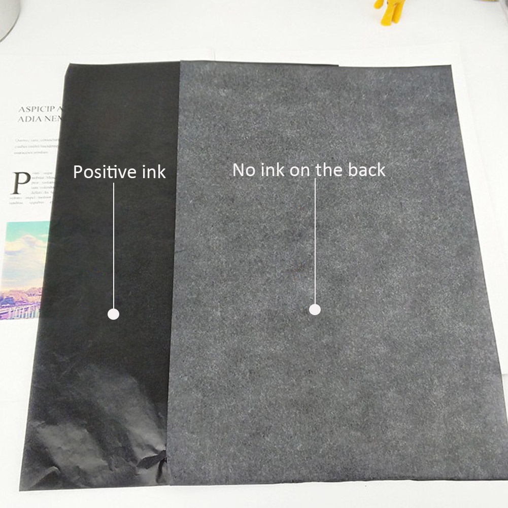 100pcs/set Aksesoris Lukisan Kertas Karbon Dua Sisi/Legible Tracing Reusable Copy Clear High Quality Kertas Fotocopy