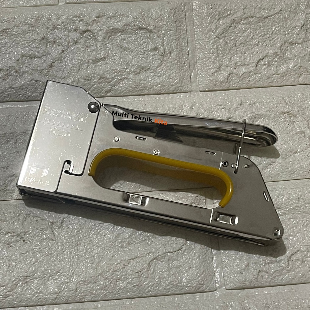 RAPIDE Staple Stapler Gun Tacker R23 - Staples Hekter Gun Tembak Manual (untuk Pengerjaan Sofa, Jok 