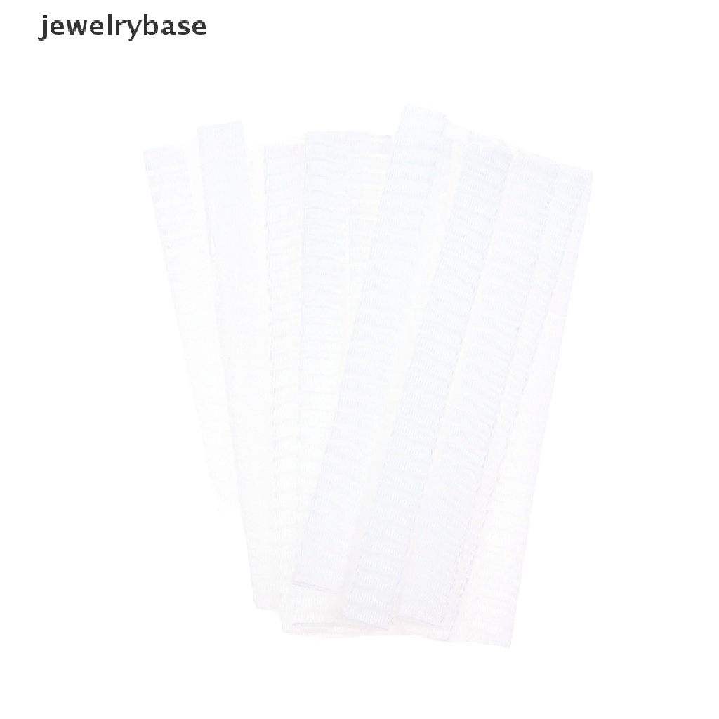 [jewelrybase] 50pcs Transparan Kosmetik Make Up Brush Pen Netg Cover Mesh Sarung Pelindung Butik