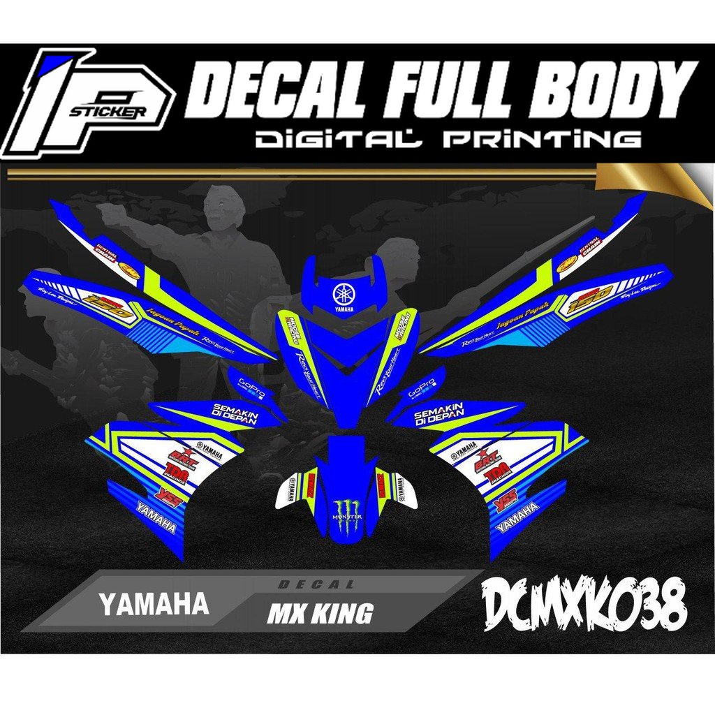 Decal Sticker MX KING - Dekal Stiker full body MX KING desain 038