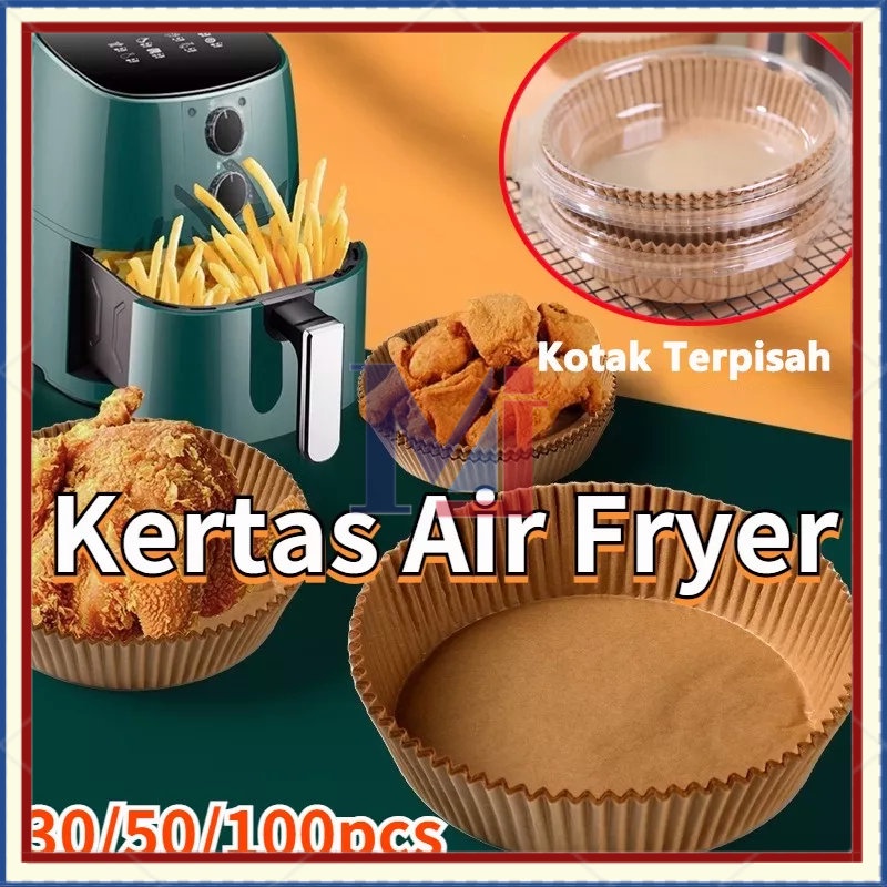 【COD】Loyang Air Fryer Bahan Silikon Round Oven Food Grade Loyang Air Fryer Air Fryer Anti Lengket