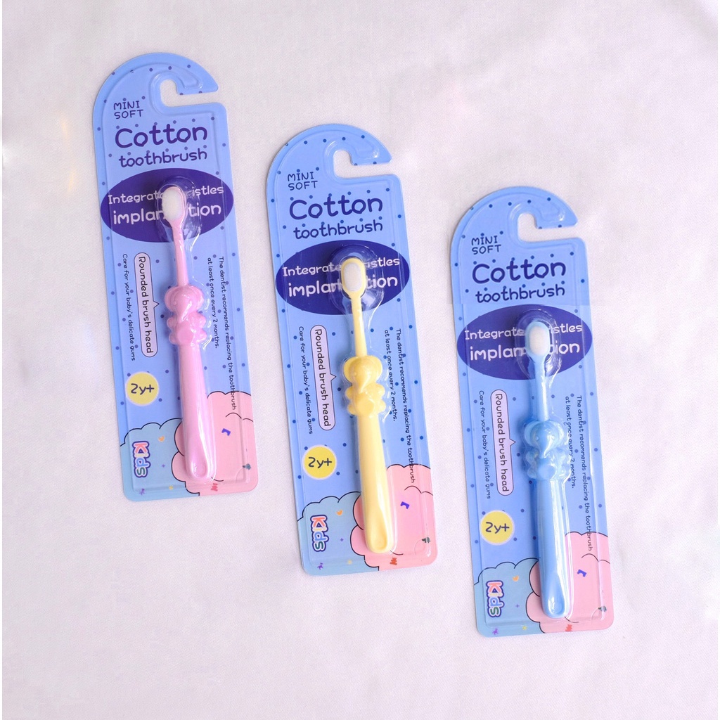 BRGUNIK Sikat Gigi Anak Karakter Gajah Dengan Bulu Halus Dan Lembut Cotton Toothbrush R844