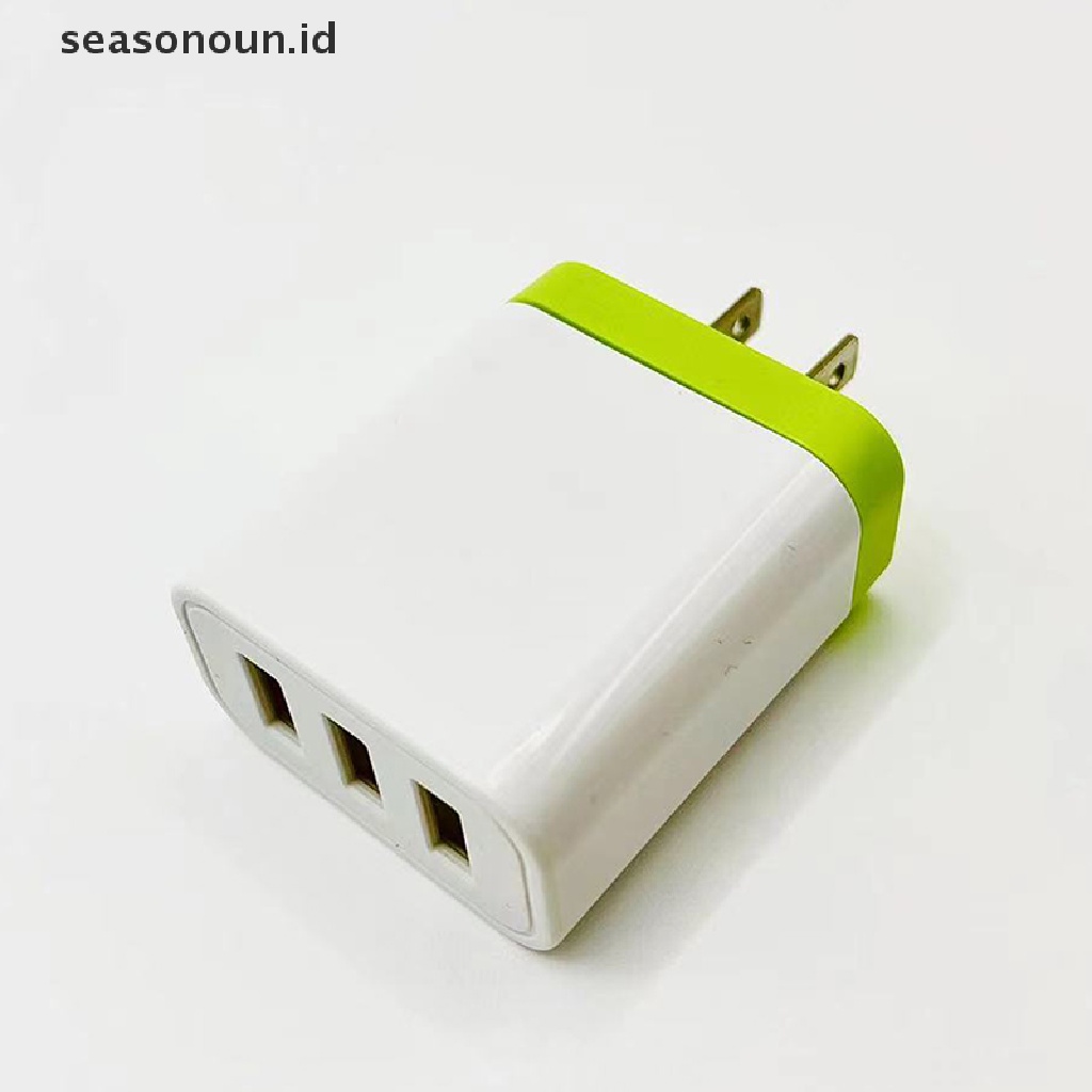 Seasonoun 1PCNew 3usb interface charger Ponsel Warna Sambungan Gaya universal.