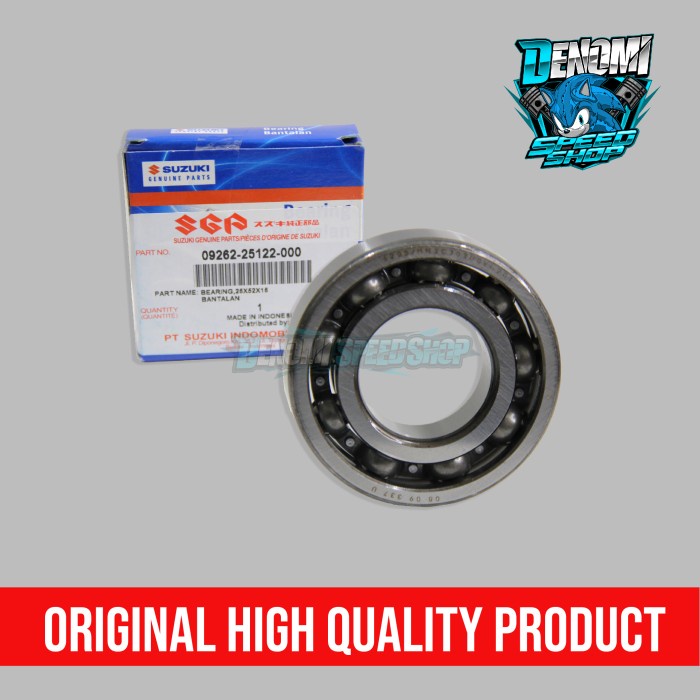 Bearing Klaher Laher Klaker Kruk As Suzuki Satria 2 Tak Hiu Lumba Tornado Original SGP 09262-25122 Satuan