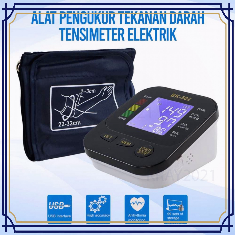 Alat Pengukur Tekanan Darah Tensimeter Elektrik -HT095