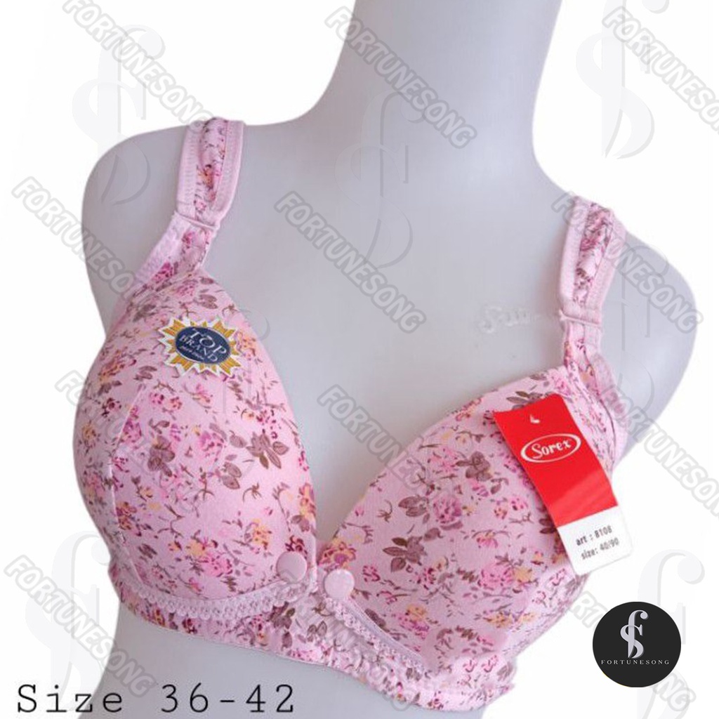 Sorex - Bra BH Menyusui Dengan Busa, Kancing Depan Art 8108
