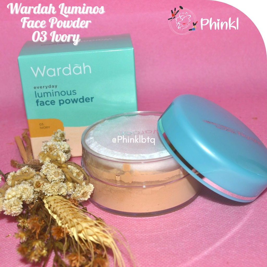 `ღ´ PHINKL `ღ´ ᘺᗩᖇᕲᗩᕼ Wardah Everyday Luminous face powder bedak tabur kult berminyak