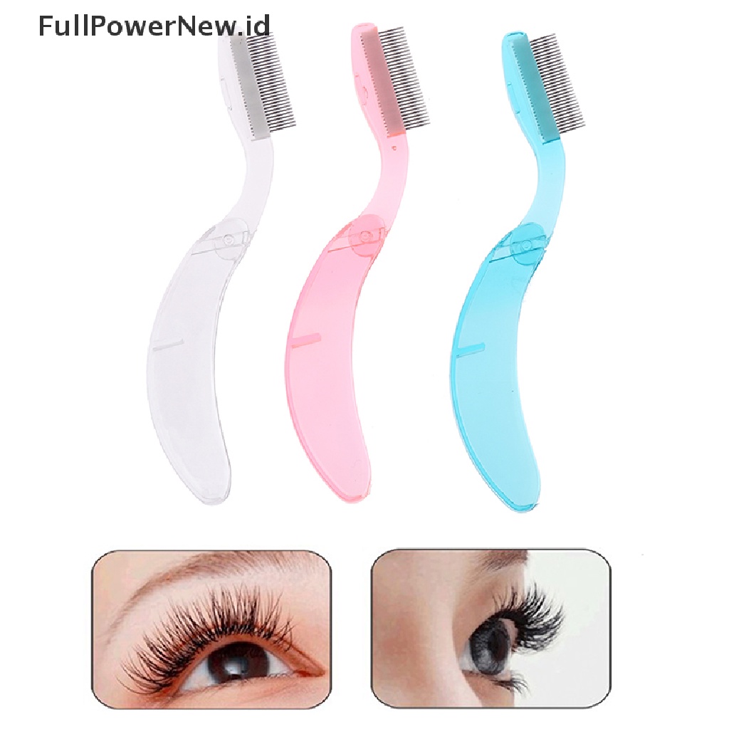 Power 1Pcs Sisir Alis Lipat Pemisah Bulu Mata Alis Eyelash Grooming Brush ID