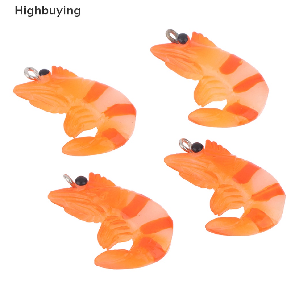 Hbid 10Pcs Ch Simulasi Udang 21x32mm Resin Liontin Untuk Anting Gelang Kalung Gantungan Kunci DIY Membuat Perhiasan Aksesoris Glory