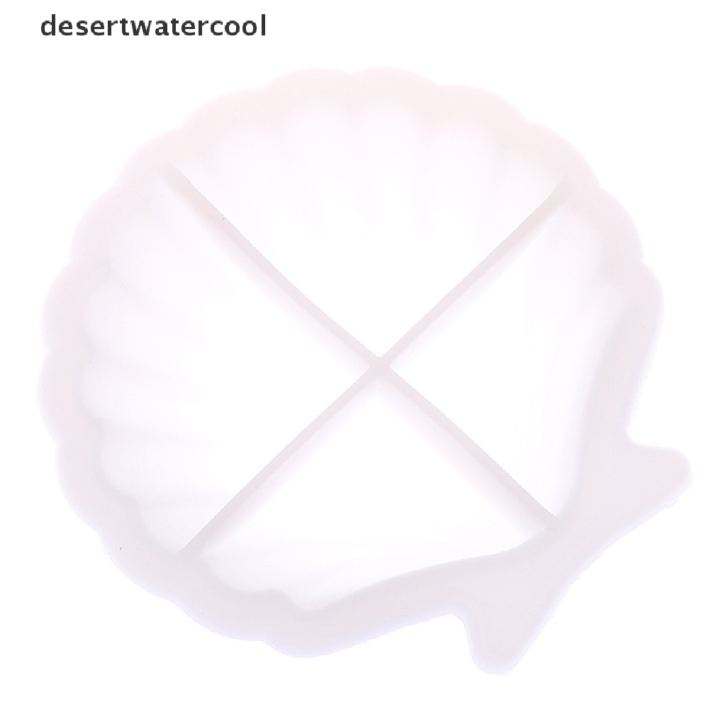 Deid 1Pcs Piring Lucu DIY Cetakan Resin Shell Dish Shell Plate Silikon Resin Dish Mould Martijn