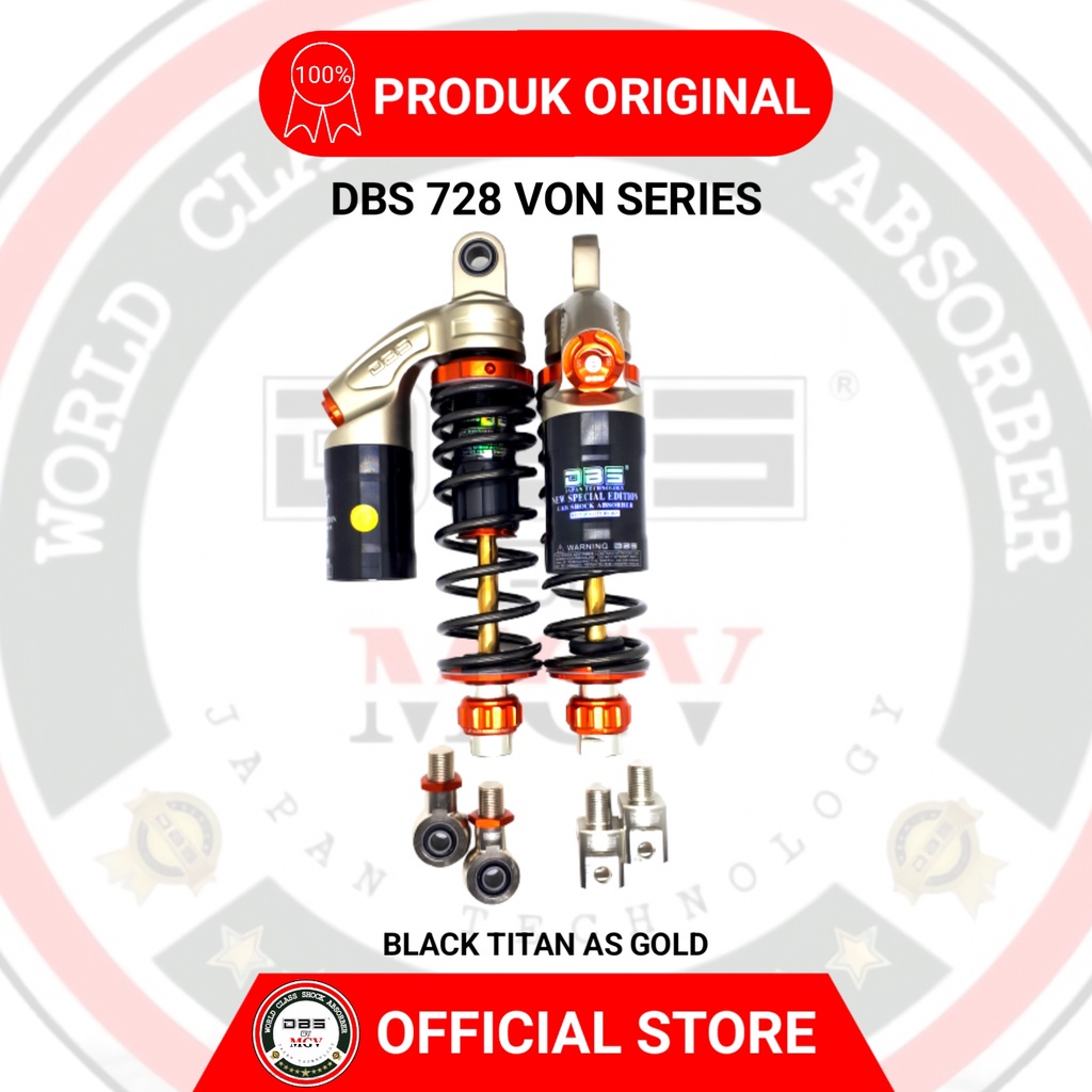 [ BISA COD ] Shock Tabung DBS 728 VON SERIES YAMAHA AEROX 155 NEW NMAX 155 2020 UP