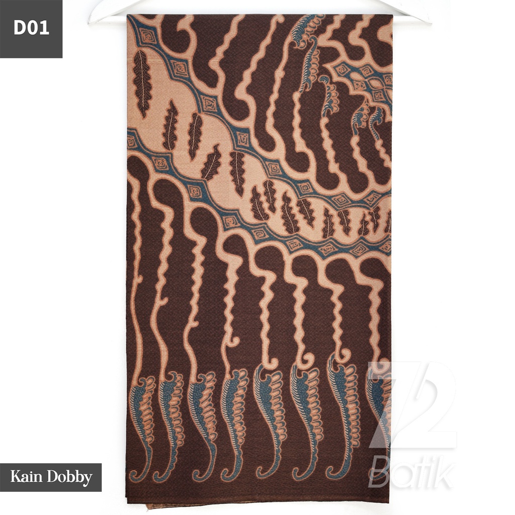 KAIN BATIK PREMIUM Dobby Motif Kawung Kelabang Warna Coklat 723319 Cap 72 Jarik Jarit Samping Kebat Panjang Batik Dobby Modern Premium Bahan Seragam Batik Pernikahan Kantor Keluarga Murah Kamen Jadi Batik Bali Lembaran