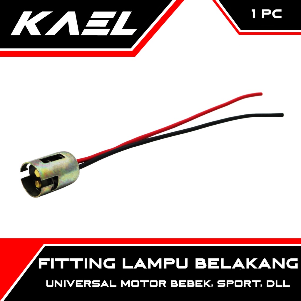 Fitting Lampu Belakang Universal Motor Bebek Sport Dll  Fiting Piting Soket Lampu Bohlam Stop Lamp