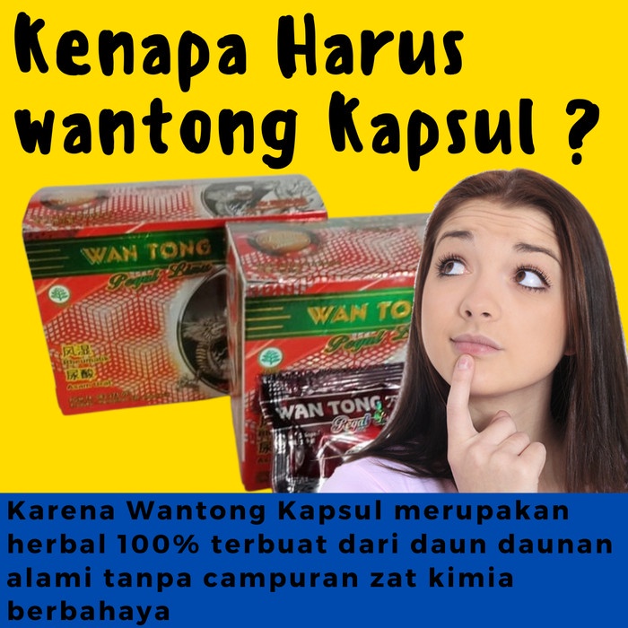 

Wantong Kapsul Original - Jamu Wan Tong Obat Nyeri Asam Urat Asli ASLI