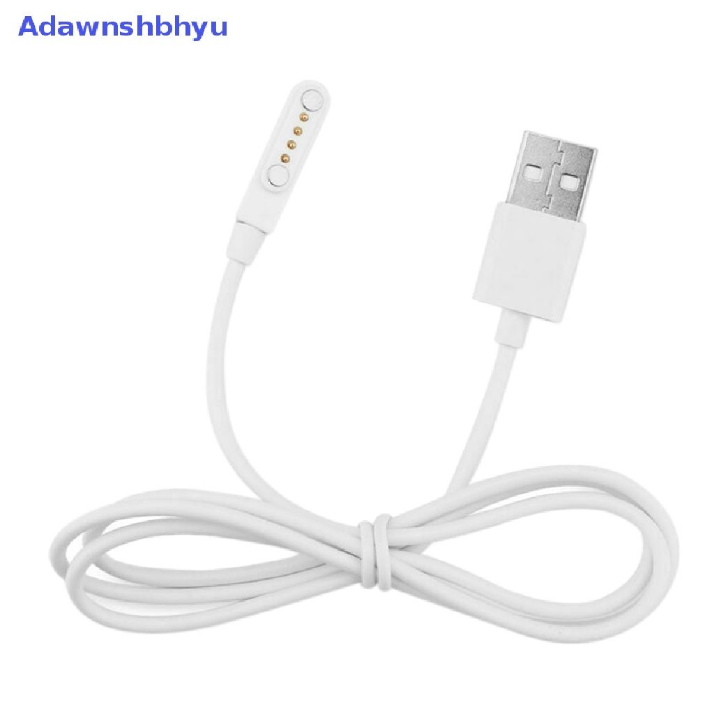 Adhyu Kabel Charger Magnetik USB 2.0 Charging Cord Power 4pin Untuk Jam Tangan Pintar KW88 ID