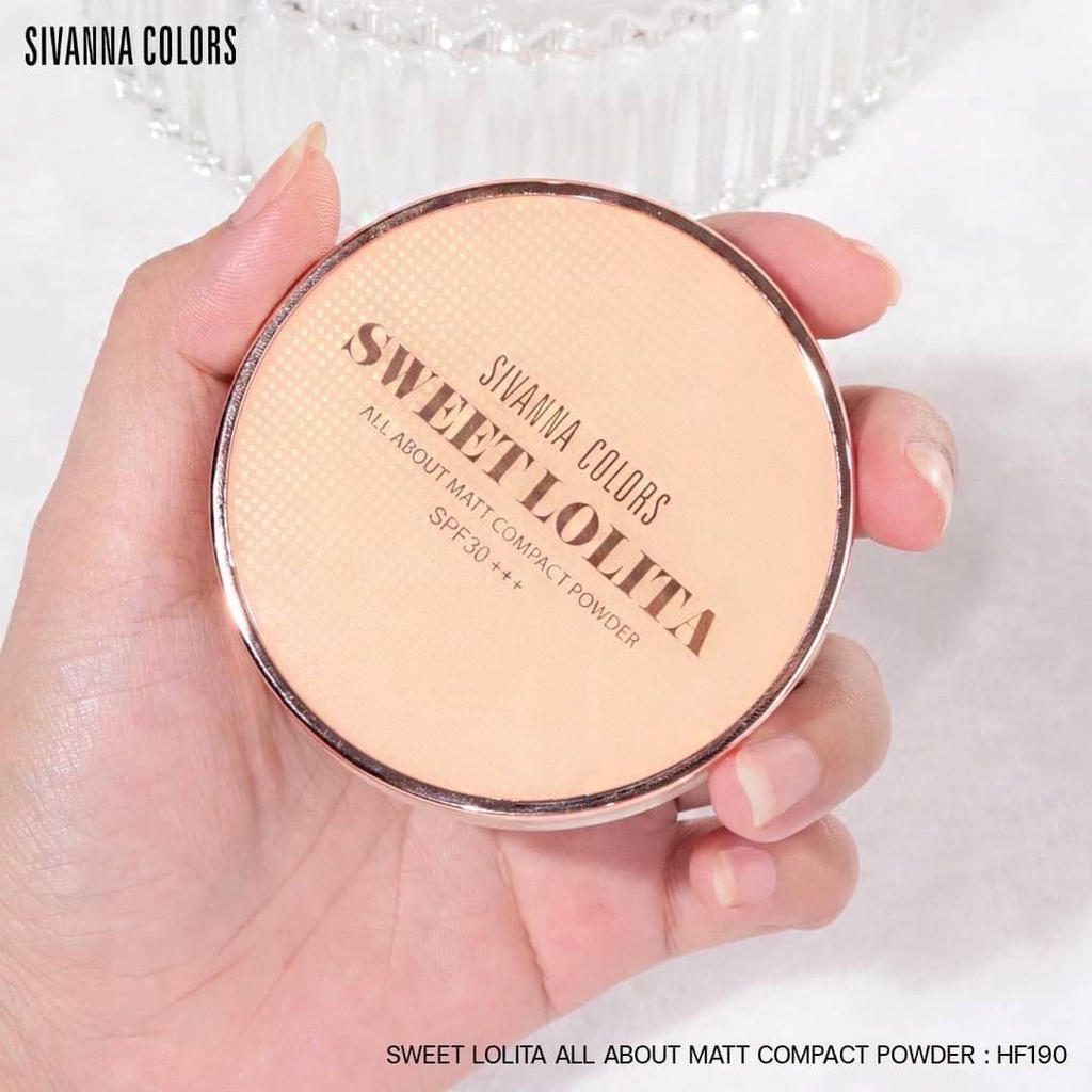 [TERMURAH] Sivanna Colors Sweet Lolita All About Matt Compact Powder SPF 30++ HF190 | Bedak Padat | Bedak Tabur | Browit.id