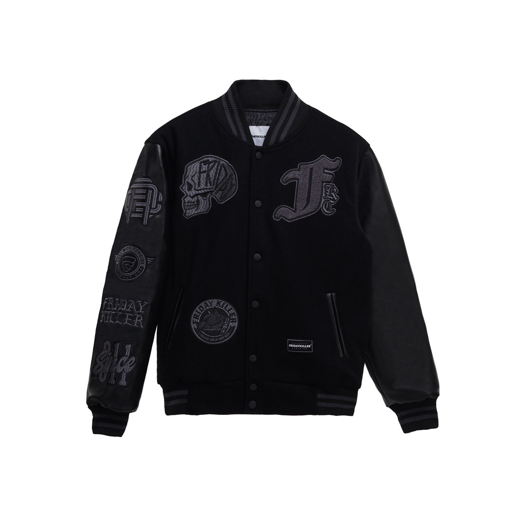 JAKET VARSITY FRIDAY KILLER | BIG F BLACK