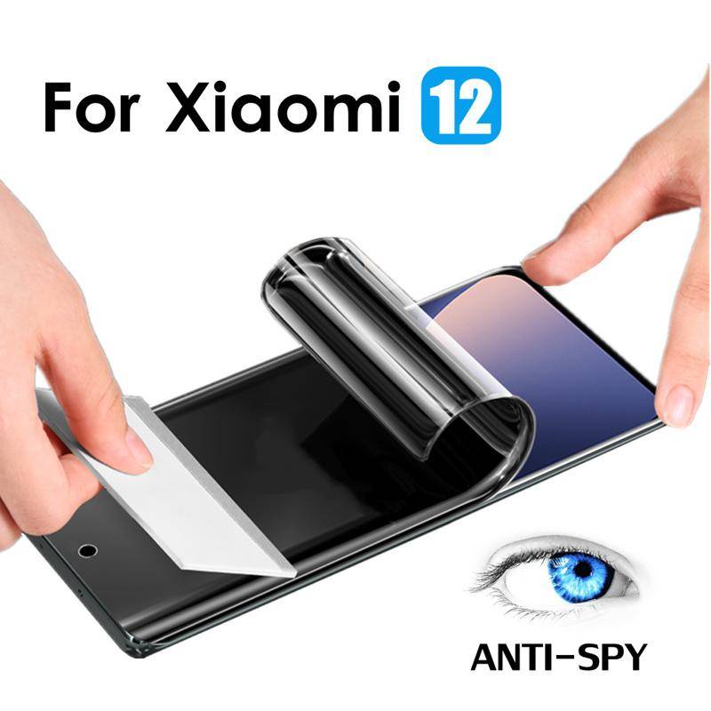 Film Hydrogel Anti Spy Untuk Xiaomi MI 13 12 12T 11 11T 10 10T 9 9T Pro Lite NE Pelindung Layar Privasi Untuk MI 10S 11 Ultra 12x9se Civi 2 1S Mix 4catatan 10 Pro Lite Bukan Kaca