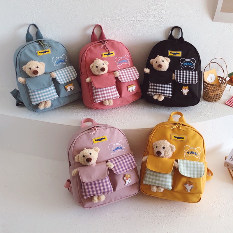 TAS RANSEL ANAK SEKOLAH FASHION IMPORT cute bear