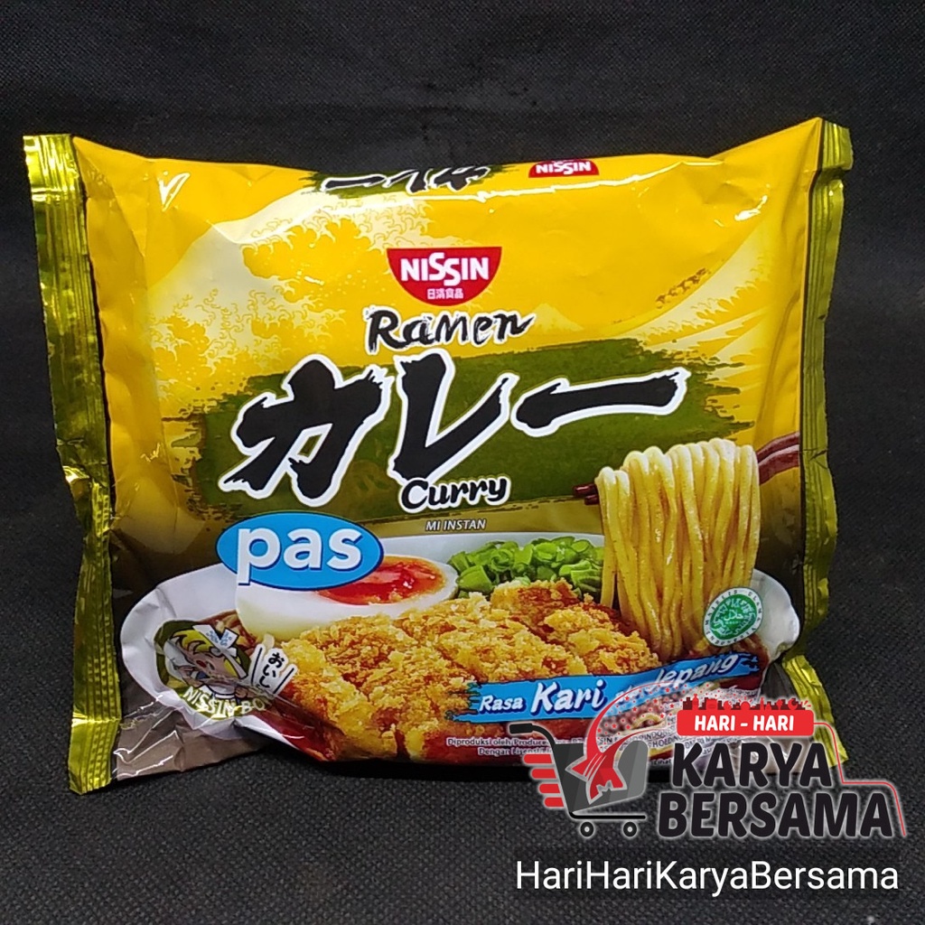 

MIE INSTANT NISSIN RAMEN CURRY PAS RASA KARI ALA JEPANG 76GR