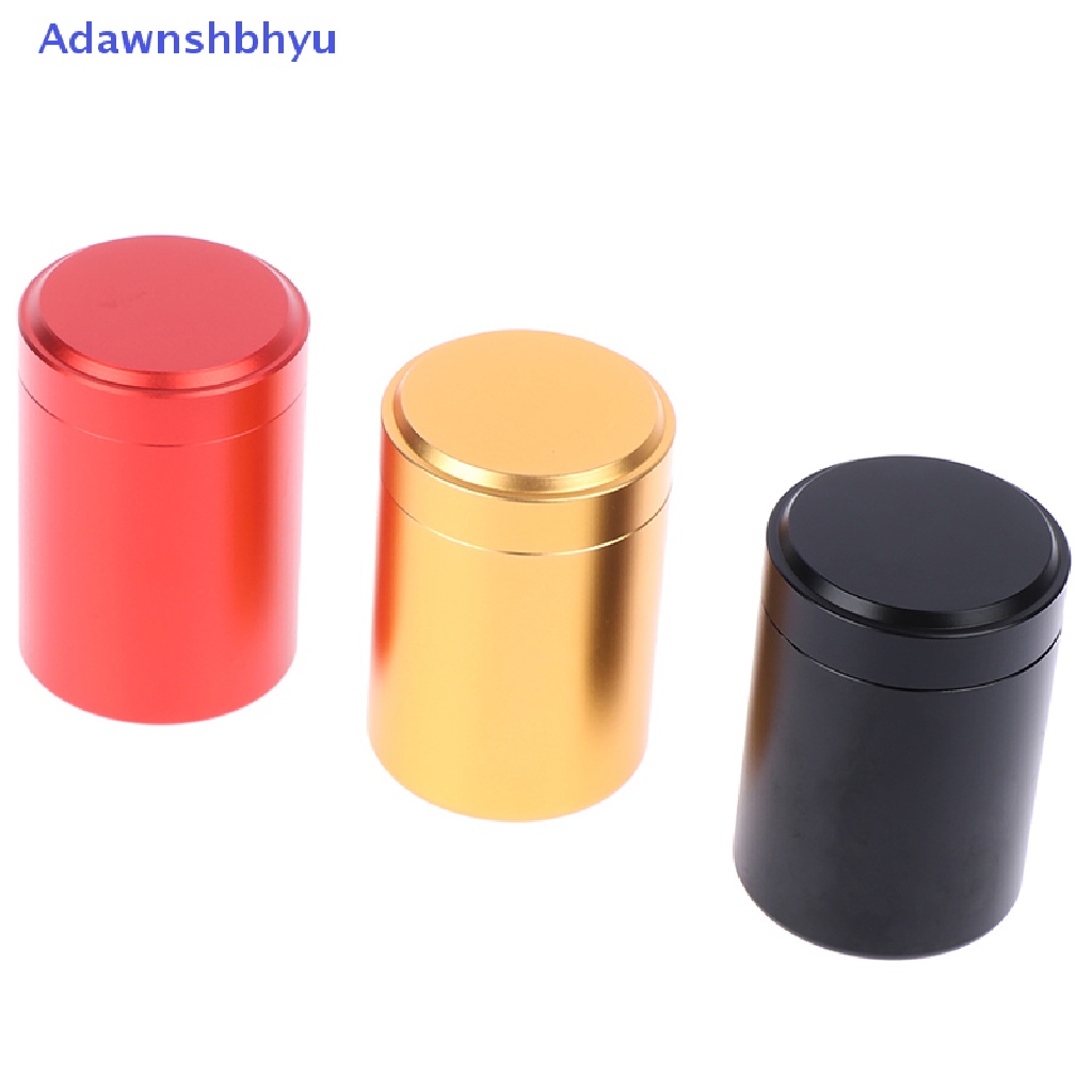Adhyu 1x Wadah Kedap Udara Wadah Aluminium Herb Stash Jar Metal Sealed Can Tea Jar ID
