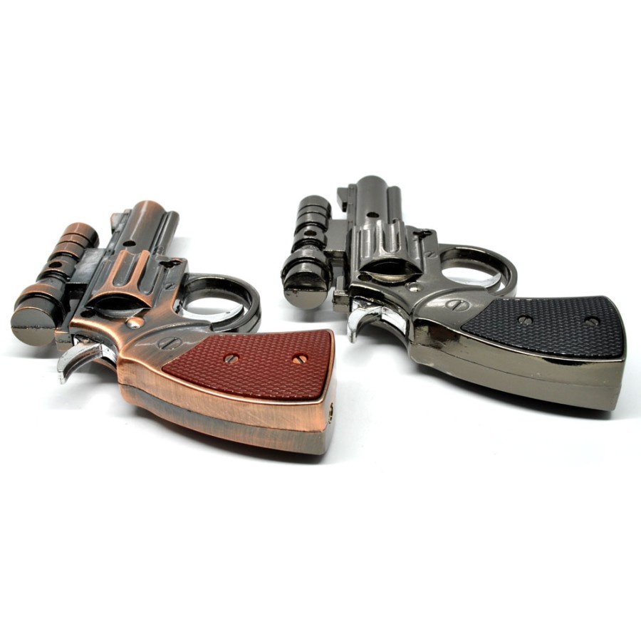 Pemantik Api Model Pistol dengan Laser Rose Gold murah
