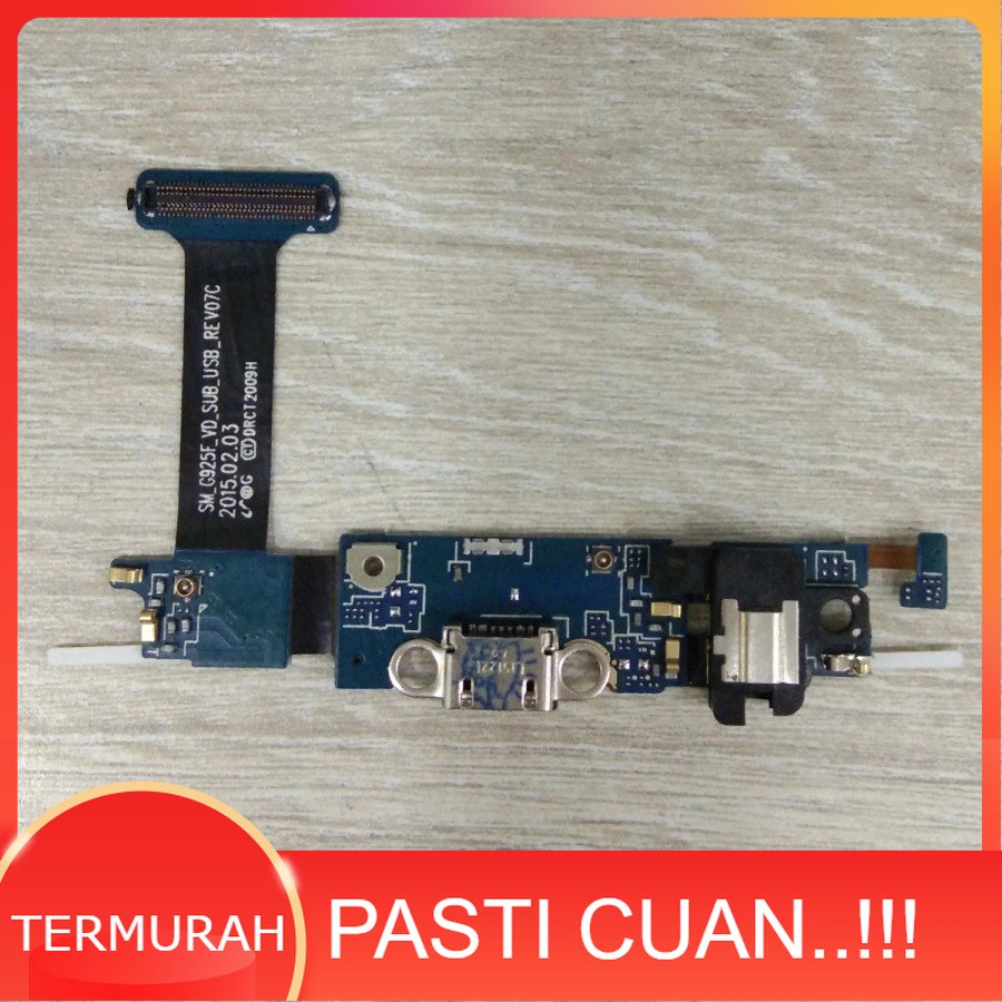 FLEXIBLE FLEXIBEL FLEKSIBEL PCB PAPAN KONEKTOR CHARGER CAS SAMSUNG G925F/S6 EDGE