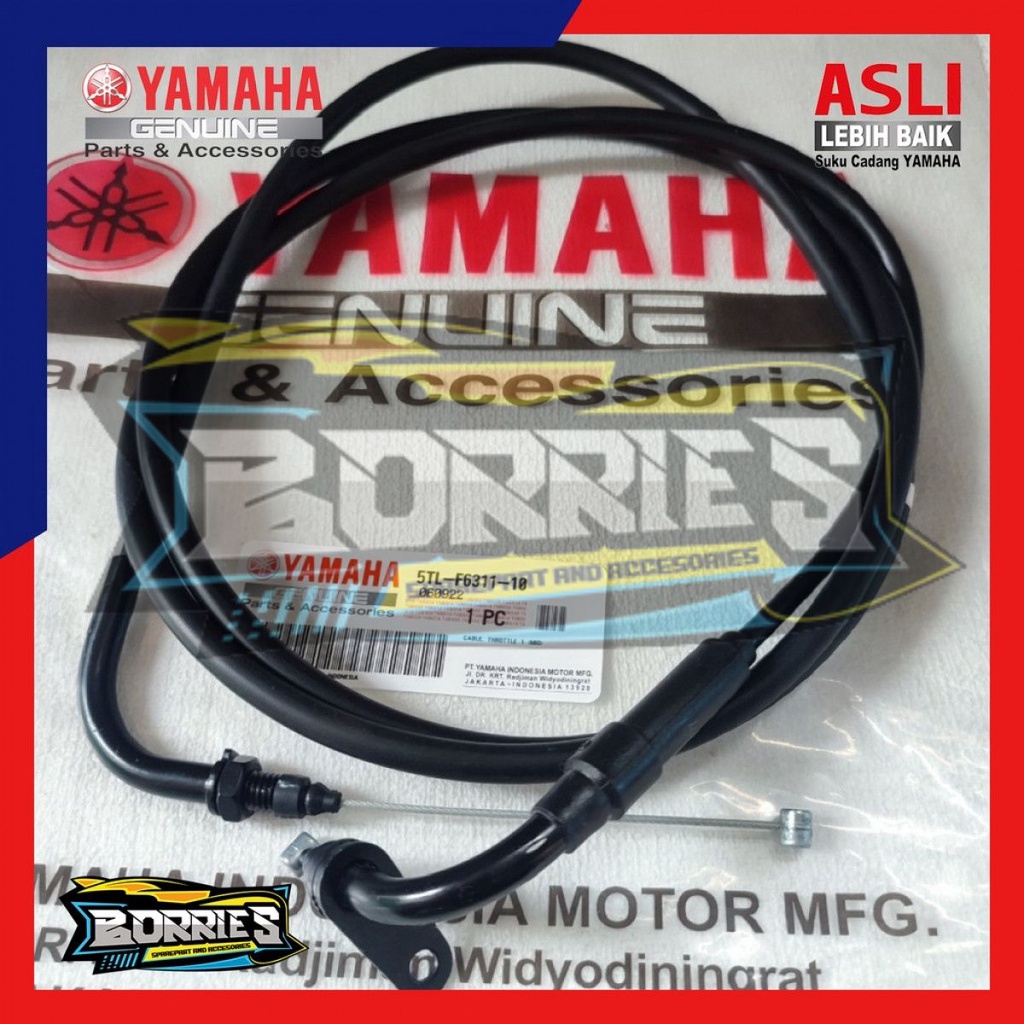 THROTTLE TALI KABEL GAS MIO SPORTY SMILE ORIGINAL ORI YAMAHA 5tl-f6311-10