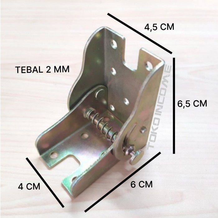 Siku 42 Pencet Lipat - Bracket / Engsel Kaki Meja Lipat Kunci