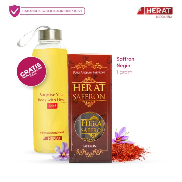 

[Ready Stock]Terjangkau Saffron | Safron Herat 1 Gram Best Quality Negin Premium Grade A