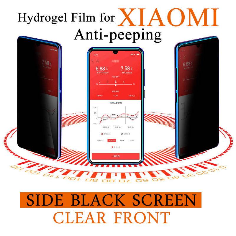 Pelindung Layar Anti Mengintip Untuk Xiaomi MI 13 12 12T 11 11T 10 10T 9 9T Pro Lite NE Soft Privasi Hydrogel Film Untuk MI 10S 11 Ultra 12x9se Civi 2 1S Mix 4catatan 10 Pro Lite