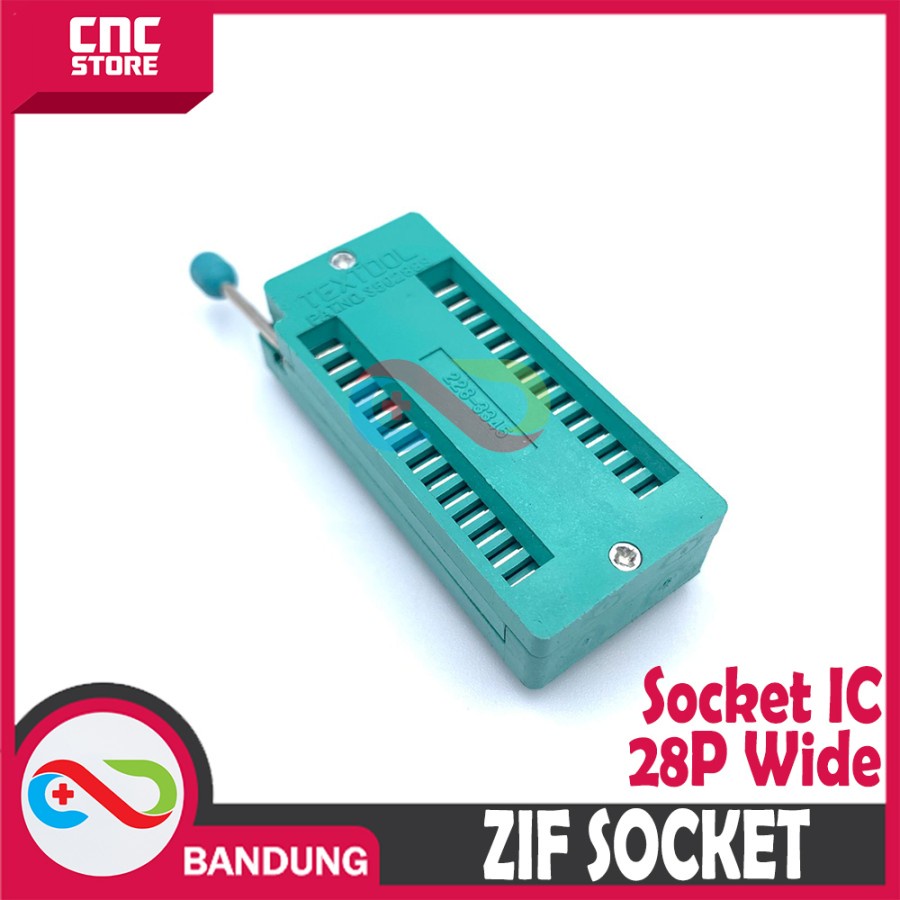 ZIF SOCKET SOKET DIP-28 DIP 28P 28 PIN WIDE IC UNIVERSAL