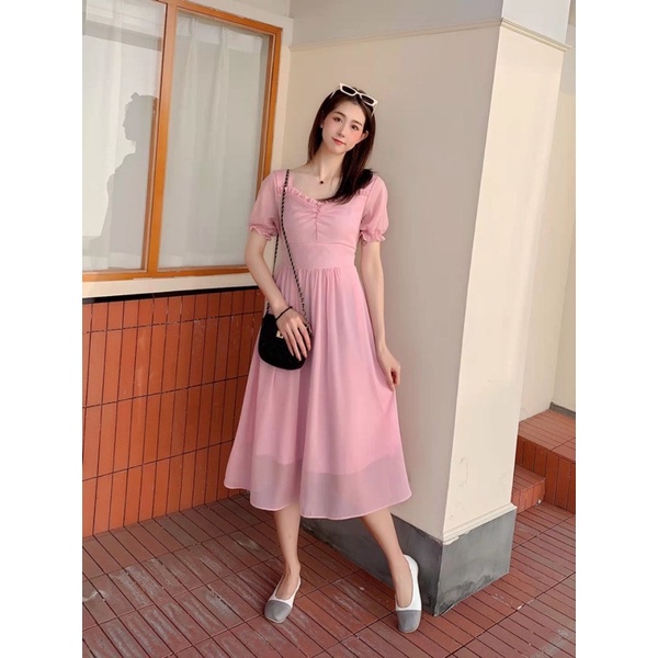 ilook | Dress Twenty | Dres Simple Midi | Gaun Cantik Korean Style