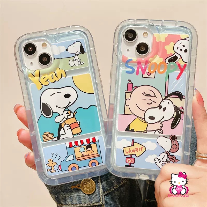 Snoppy Charlie Brown Case Oppo A17K A12 A16K A1K A77s A57 A96 A76 A16 A74 A16s A15 A17 A92 A31 A33 A12E A72 A35 A15s A5 A9 A95 A7 A53 A55 A52 A3s A5s A54 A77 A16E Airbag Cover