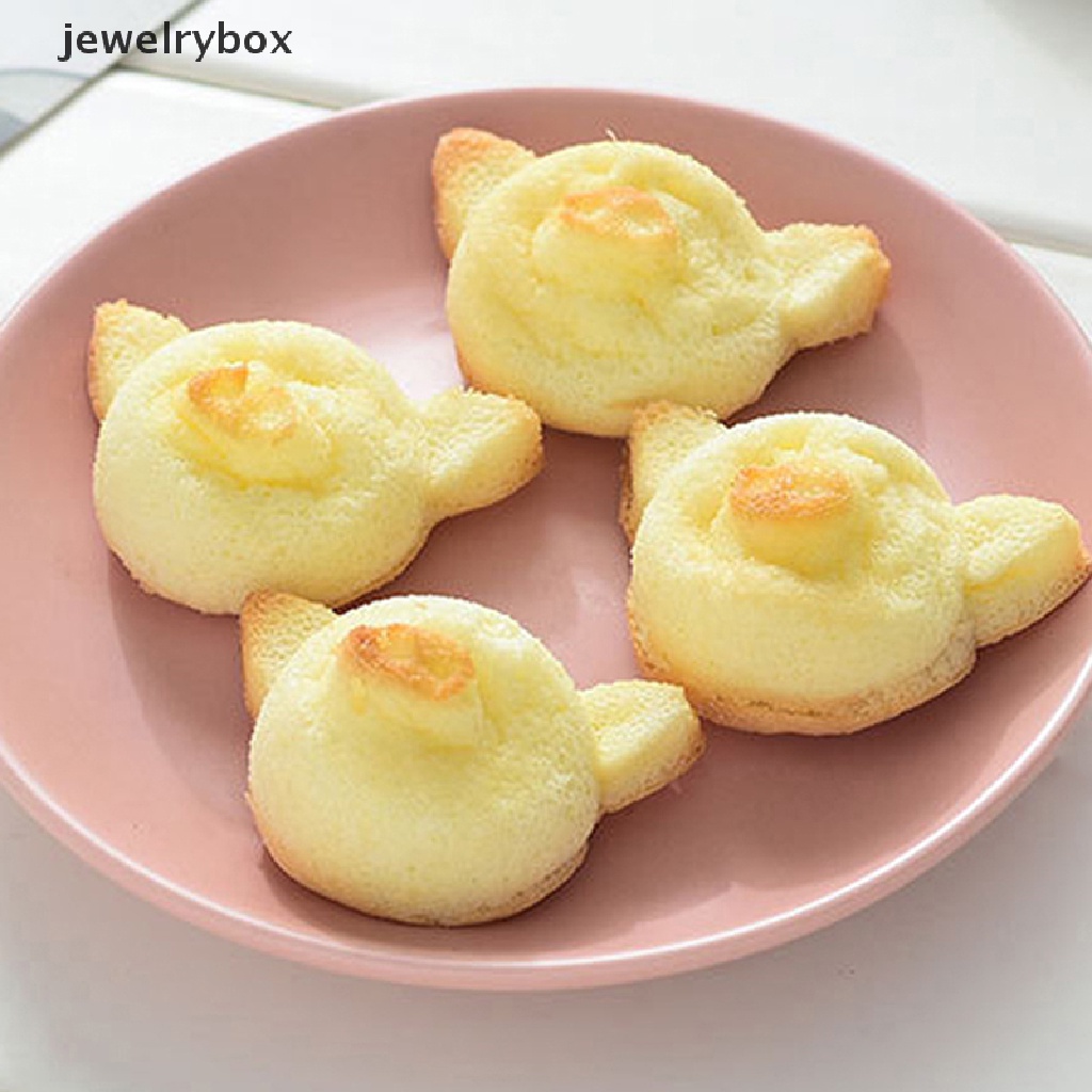 [jewelrybox] 1pc 4even Cute Pig Silicone Cake Mold DIY Kue Coklat Dapur Cetakan Kue Butik