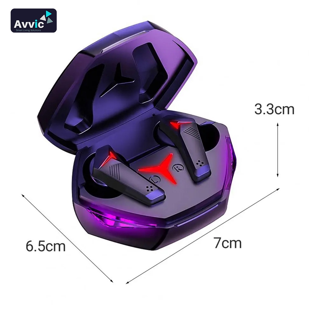 T33 TWS Headset Bluetooth 5.2 Wireless Gaming Earphone Full Bass Noise Cancelling Earbuds HiFi Stereo Handsfree