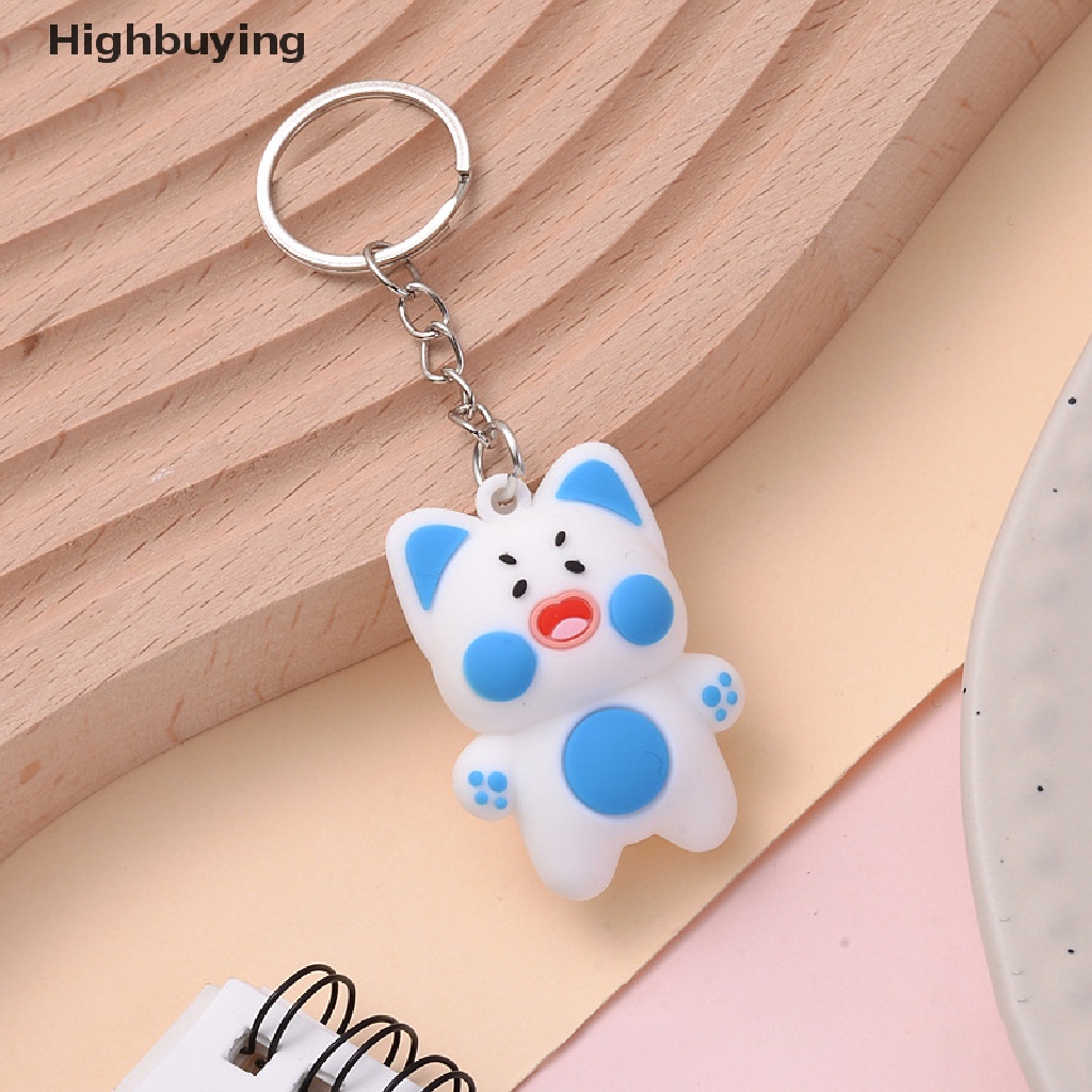 Hbid DuDu Kucing Lucu Gantungan Kunci Kreatif Hewan Kunci Gesper Kartun Kucing Kunci Mobil Liontin Tas Lucu Charm Cute Key Buckle Couple Keychain Glory