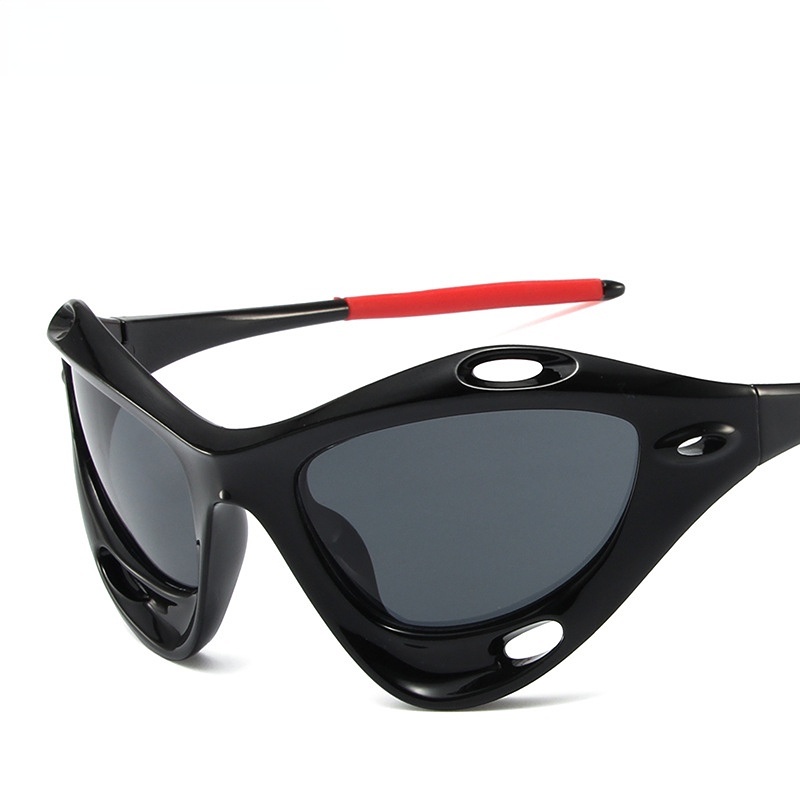 Pria Keren Kacamata Hitam oversized frame road riding sunglasses Eropa Dan Amerika Wanita fashion y2k Kacamata