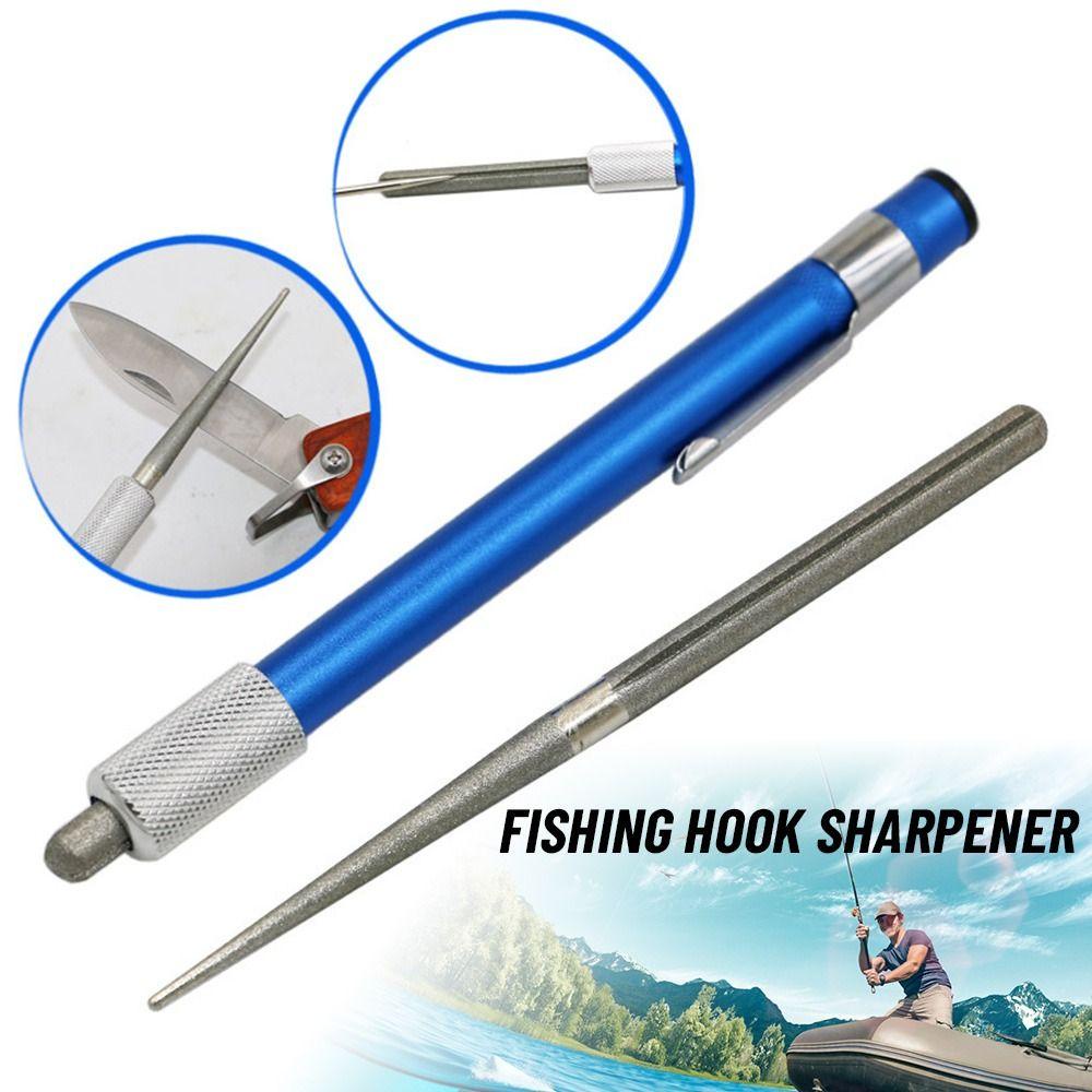 TOP Alat Pengasah Kail Pancing Nyaman Mini Sharpener Outdoor Tool