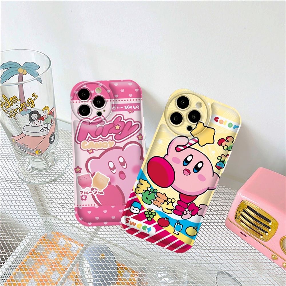 Soft Case VIVO Y02 Y16 Y22 Y35 Y21 Y21S Y21T Y33T Y33S Y17 Y15 Y12 Y11 Y20 Y20S Y12S Y12A Y91C Y1S Y95 Y93 Y50 Y30i Y15S Y15A Kartun Lucu Kirby Bantal Angin Fasion TPU Phone Cover