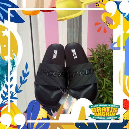 SANDAL PRIA TERBARU RIPCURL/ merah putih biru polos