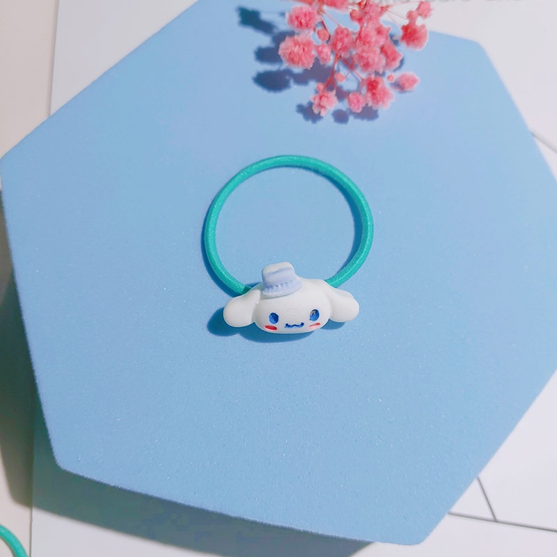 2Pcs kuciran rambut anak imut motif cinnamoroll / ikat  rambut sanrio sepasang kartun jepang
