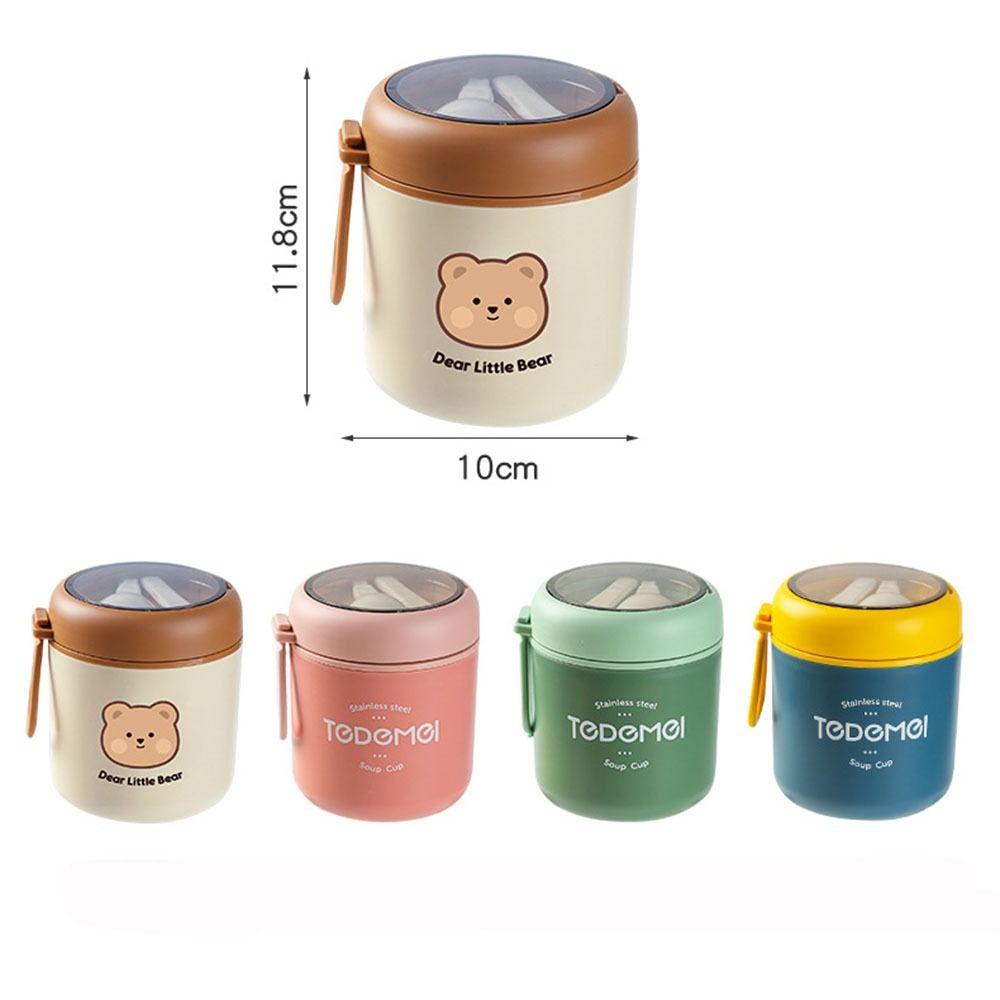 Populer Breakfast Cup Stainless Steel Peralatan Makan Multifungsi Thermo Microwave Pemanas Vacuum Flasks