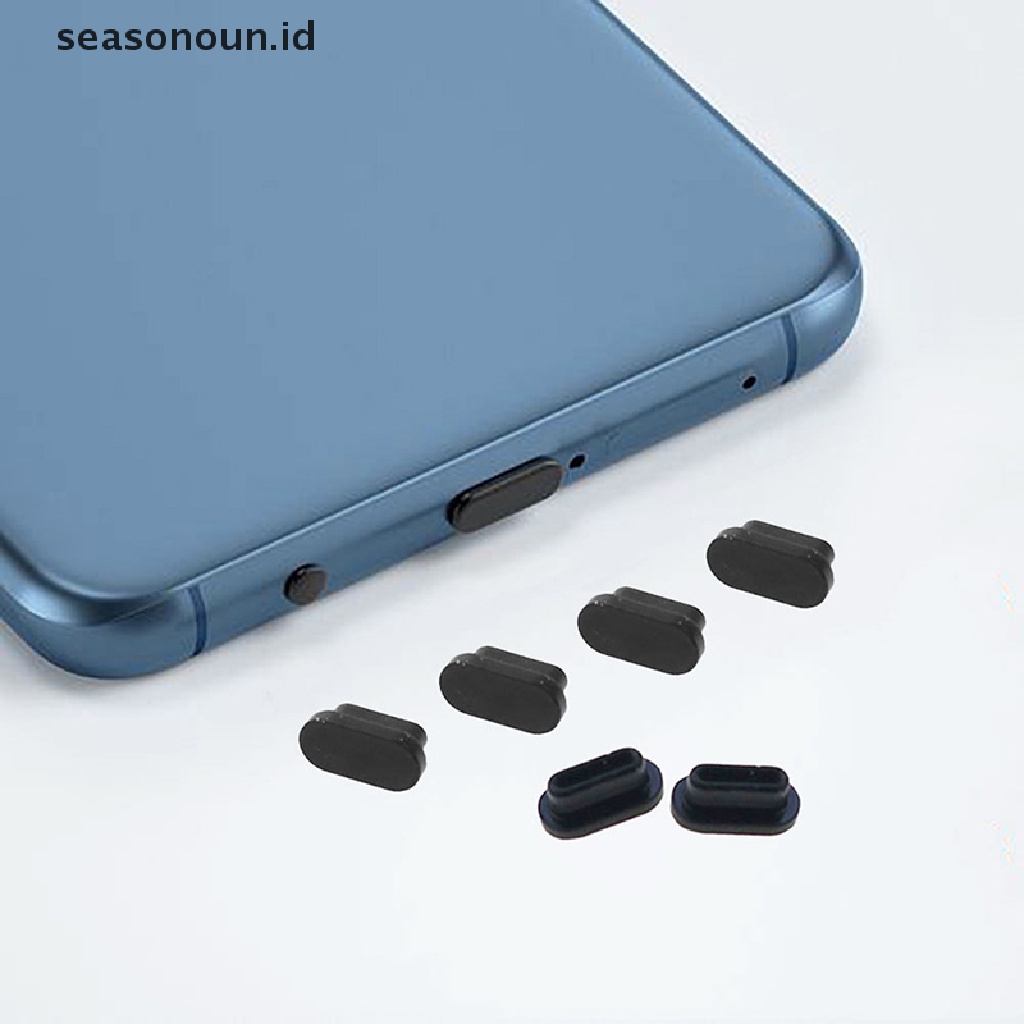 Seasonoun 10PCS Silikon Type-C Plug Debu USB Charging Port Protector Untuk Ponsel Pintar.