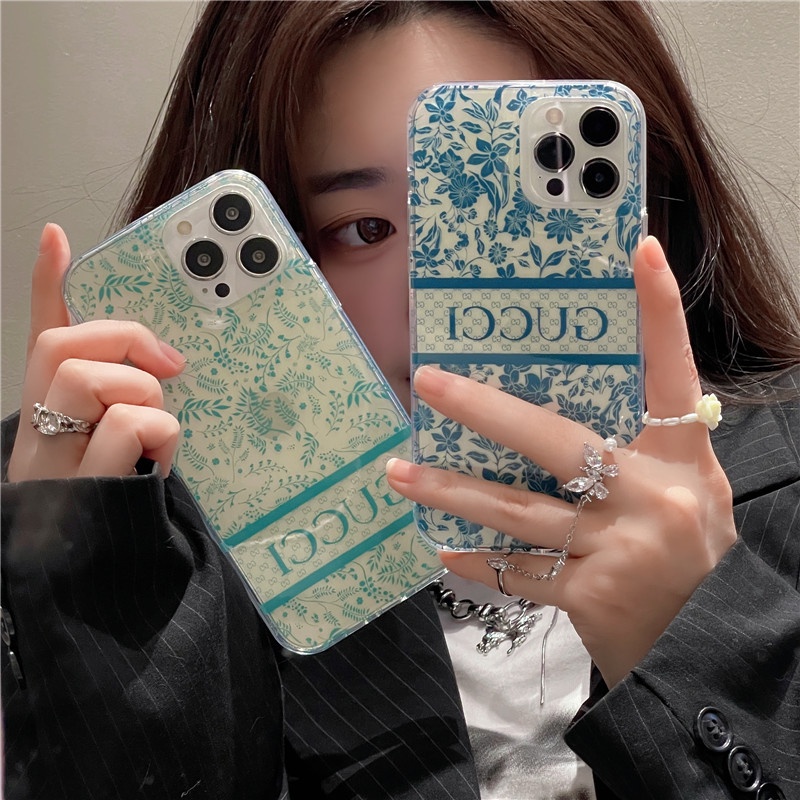 Casing Ponsel shell Lembut Tembus Merek Fashion Kompatibel Untuk iphone14 13 12promax 14Pro 13 12 Pro iphone11 shockproof anti-grease cover casing