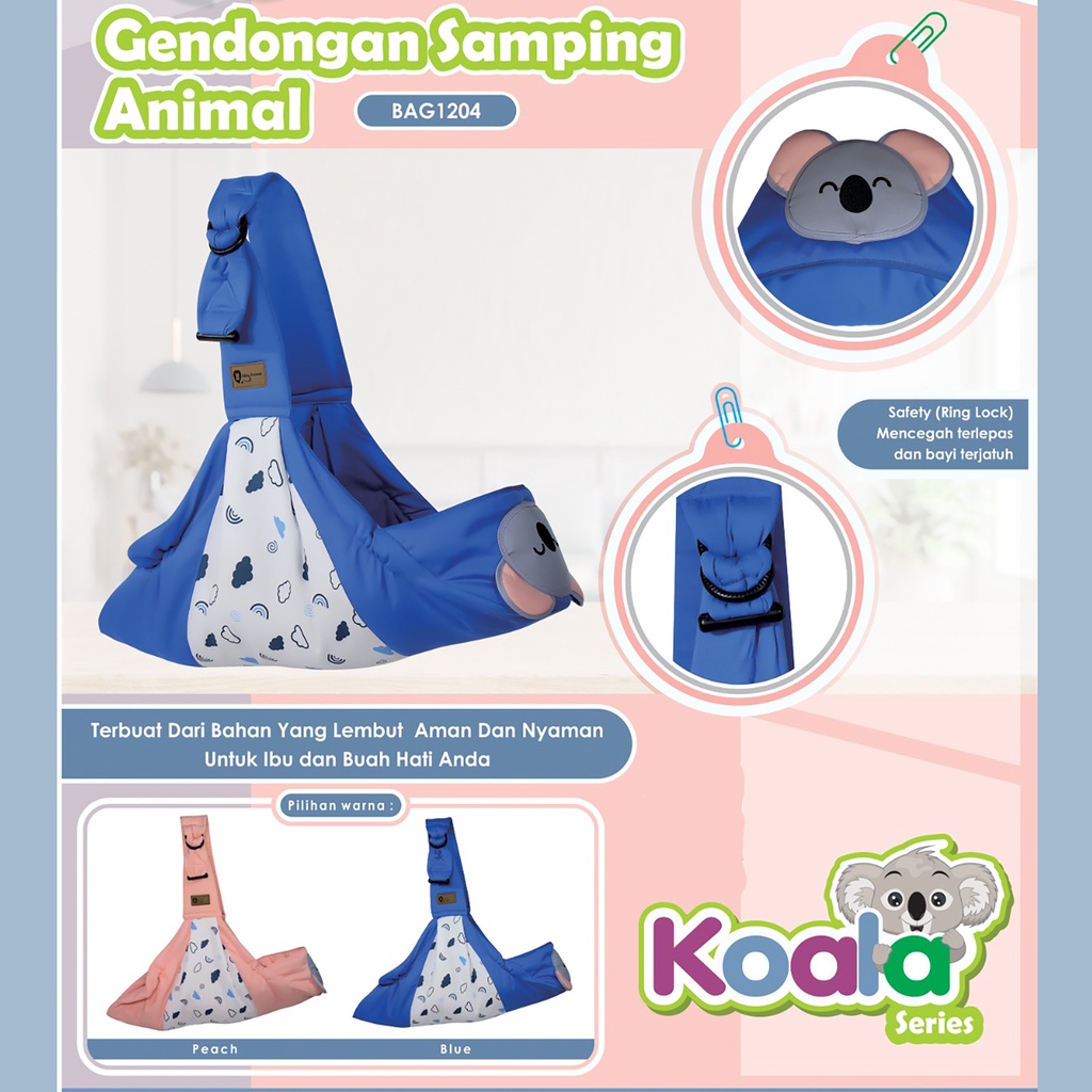 Gendongan Bayi Samping Baby Scots Animal Koala BAG 1204