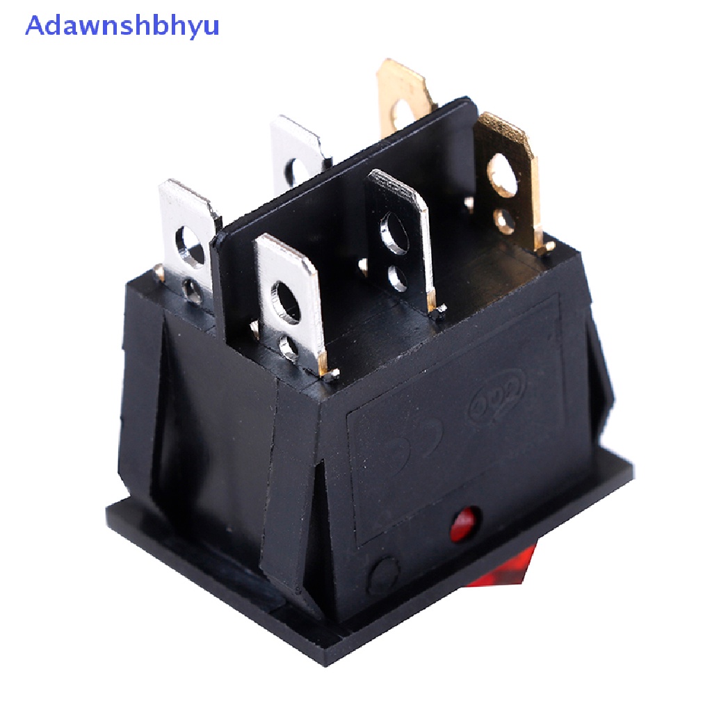 Adhyu 6pin on/off Saklar double spst rocker boat 250V /15A 125V /20A Lampu Merah Hijau ID